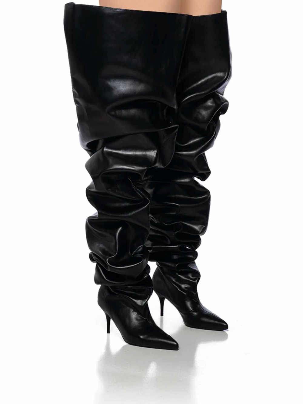 AKIRA AZALEA WANG NEMY BLACK KITTEN HEEL THIGH HIGH BOOT Size 7 new never worn